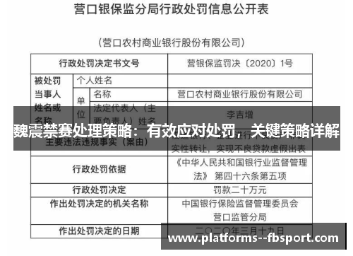 魏震禁赛处理策略：有效应对处罚，关键策略详解